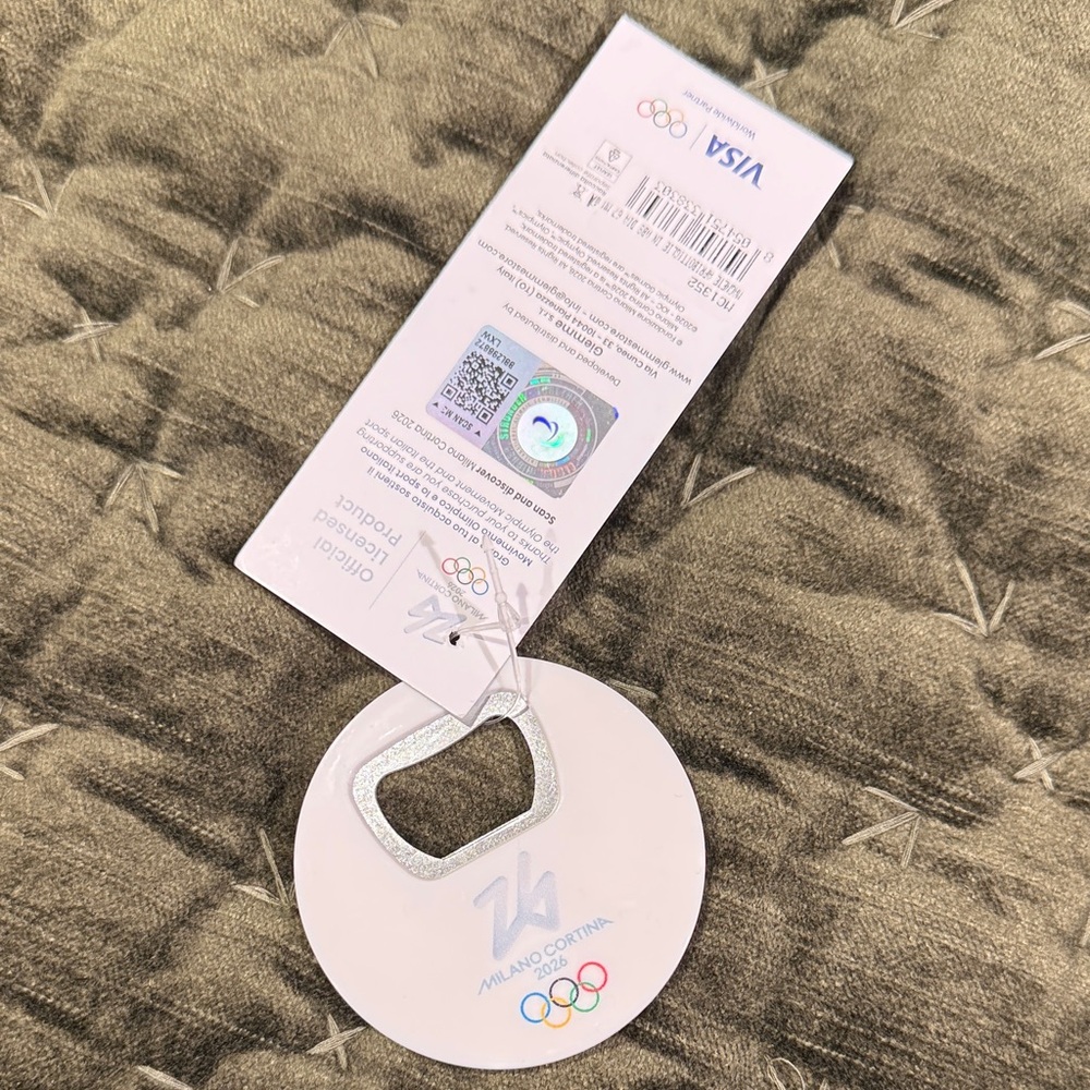 Silver Glitter Bottle Opener - Official Olympic Licensed
